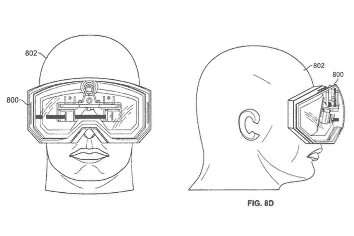 Apple AR glasses patent illustration