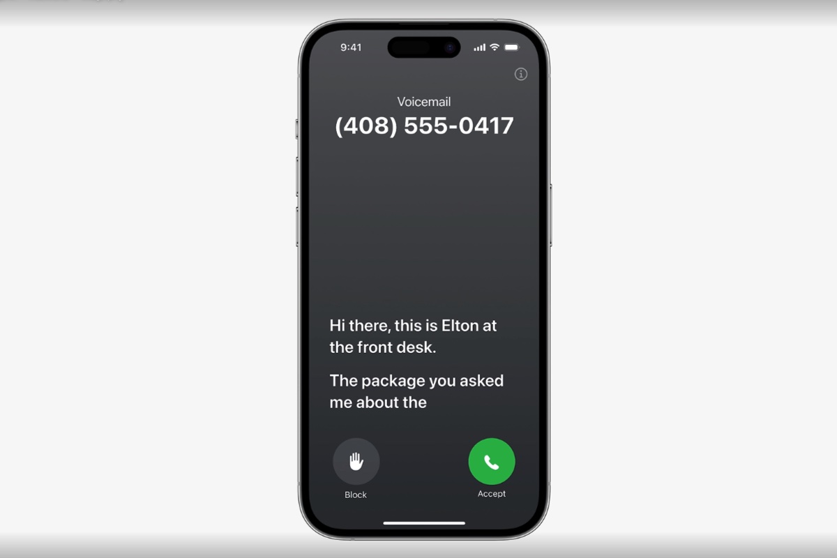 Live Voicemail iOS 17